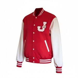 Vintage Sportsmaster USA Varsity Jacket Red White Letterman XL Jolt Cola